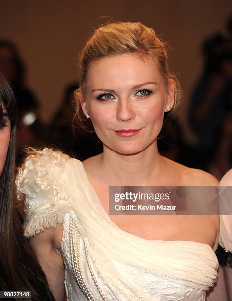 Kirsten Dunst attends the Costume Institute Gala Benefit to celebrate the opening of the "American Woman: Fashioning a National Identity" exhibition...