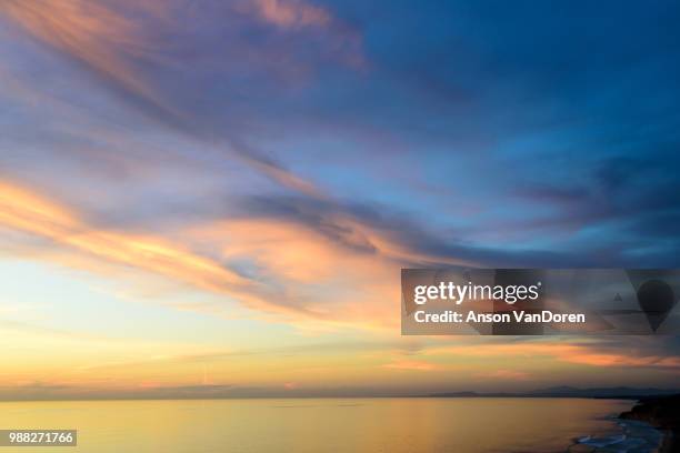 la jolla sunset - toren stock pictures, royalty-free photos & images