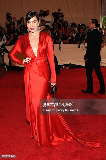 Fabiola Beracasa attends the Costume Institute Gala Benefit to celebrate the opening of the "American Woman: Fashioning a National Identity"...