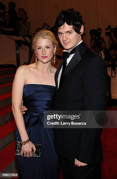 Actors Mamie Gummer and Benjamin Walker attend the Costume Institute Gala Benefit to celebrate the opening of the "American Woman: Fashioning a...