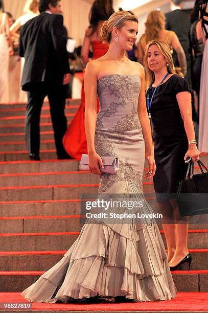 Actress Maggie Grace attends the Costume Institute Gala Benefit to celebrate the opening of the "American Woman: Fashioning a National Identity"...