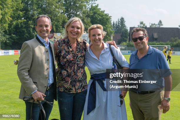 From left: Marco Tucci, Saskia Greipl-Kostantinidis, Simone Tucci-Diekmann , Stavros Kostantinidis during the Erich Greipl Tribute Tournament under...