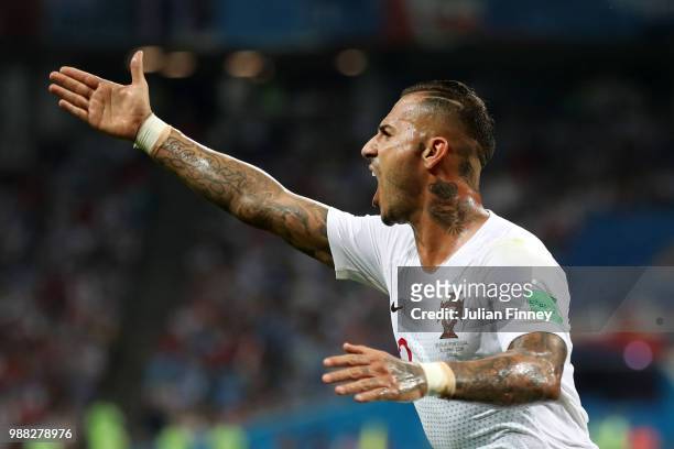 Ricardo Quaresma of Portugal reacts during the 2018 FIFA World Cup Russia Round of 16 match between Uruguay and Portugal at Fisht Stadium on June 30,...