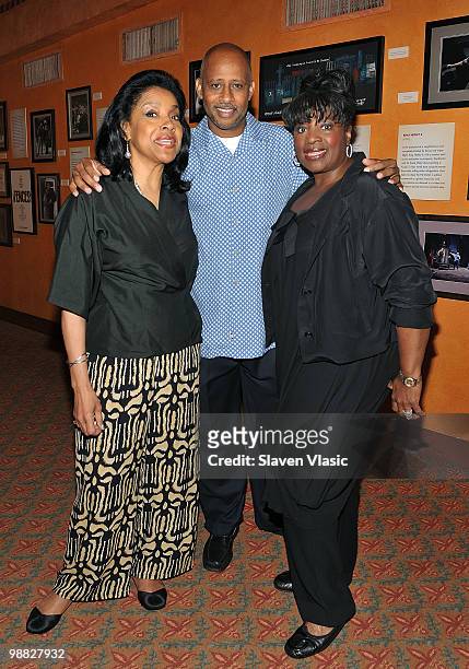 Actors Phylicia Rashad, Ruben Santiago-Hudson and LaTanya Richardson attend the Fourth Annual August Wilson Monologue Competition National Finals at...