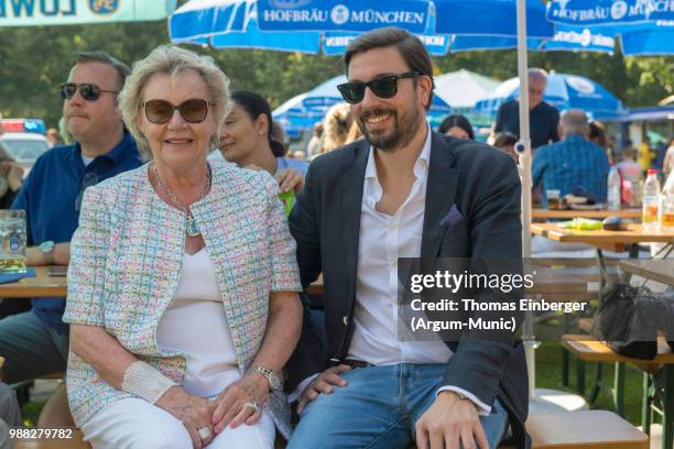 From left: Sieglinde Greipl, Robert Hein during the Erich Greipl Tribute Tournament under the patronage of Barbara Stamm, President of the Bavarian...