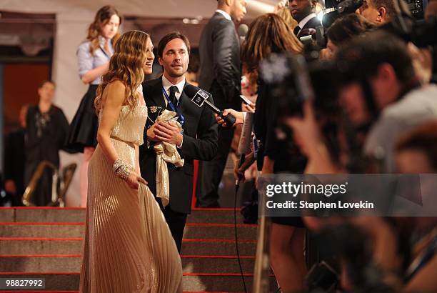 Actress Sarah Jessica Parker attends the Costume Institute Gala Benefit to celebrate the opening of the "American Woman: Fashioning a National...