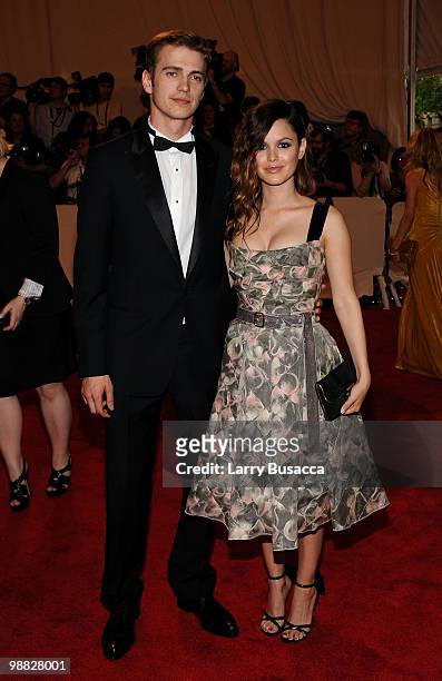 Actor Hayden Christensen and actress Rachel Bilson attend the Costume Institute Gala Benefit to celebrate the opening of the "American Woman:...