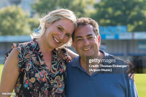 Saskia Greipl-Konstantinidis und Stavros Konstantinidis during the Erich Greipl Tribute Tournament under the patronage of Barbara Stamm, President of...