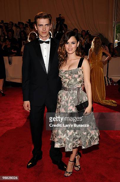 Actor Hayden Christensen and actress Rachel Bilson attend the Costume Institute Gala Benefit to celebrate the opening of the "American Woman:...