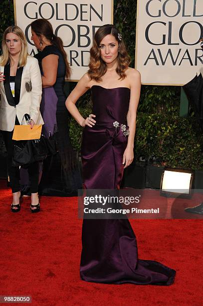 Rose Byrne arrives at the 67th Annual Golden Globe Awards at The Beverly Hilton Hotel on January 17, 2010 in Beverly Hills, California.