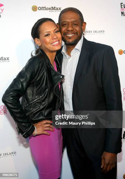 Keisha and Forest Whitaker arrive at the First Annual Party With A Purpose Benefit at Smashbox West Hollywood on May 3, 2010 in West Hollywood,...