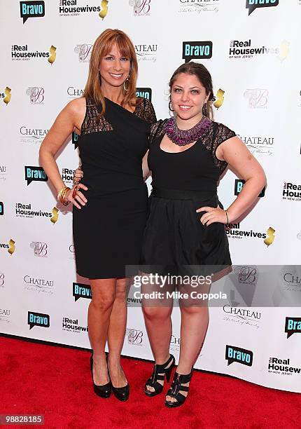 Television peronalities Jill Zarin and Ally Zarin attend Bravo's "The Real Housewives of New Jersey" season two premiere at The Brownstone on May 3,...