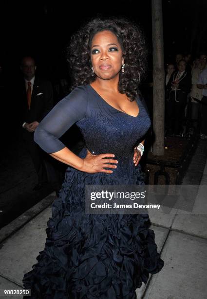 Oprah Winfrey attends the Metropolitan Museum of Art's Costume Institute Gala after party at the Mark Hotel on May 3, 2010 in New York City.