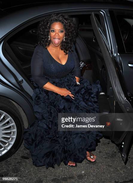 Oprah Winfrey attends the Metropolitan Museum of Art's Costume Institute Gala after party at the Mark Hotel on May 3, 2010 in New York City.