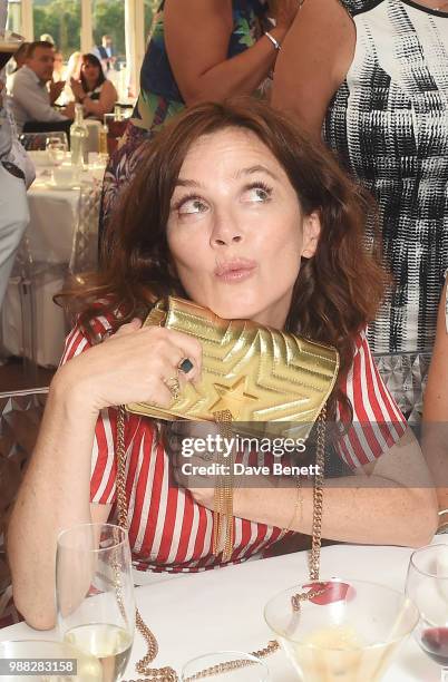 Anna Friel attends the Audi Polo Challenge at Coworth Park Polo Club on June 30, 2018 in Ascot, England.