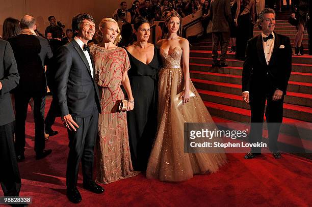 Designer Pier Paolo Piccioli, Kate Bosworth, Maria Grazia Chiuri and actress Anne Hathaway attend the Costume Institute Gala Benefit to celebrate the...