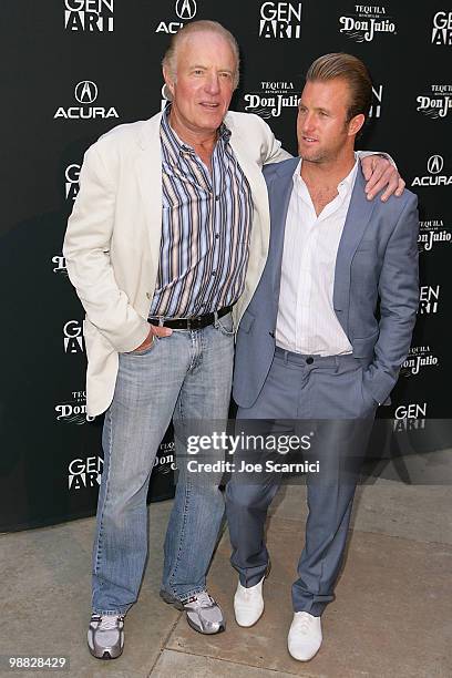 James Caan and Scott Caan arrive at the "Mercy" Los Angeles Premiere at the Egyptian Theatre on May 3, 2010 in Hollywood, California.