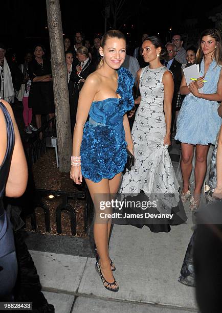 Blake Lively attends the Metropolitan Museum of Art's Costume Institute Gala after party at the Mark Hotel on May 3, 2010 in New York City.