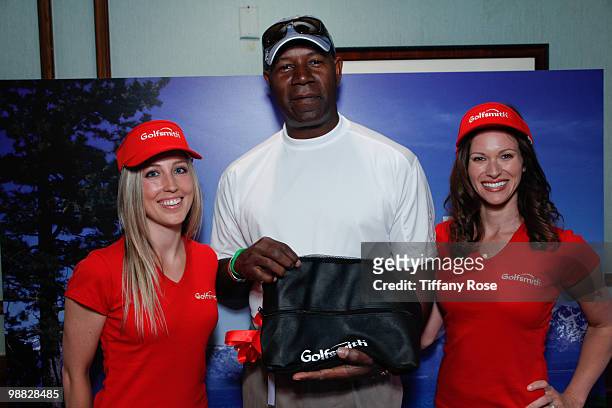 Actor Dennis Haysbert and guests attend the GBK Gift Lounge at The George Lopez Celebrity Golf Tournament on May 3, 2010 in Toluca Lake, California.