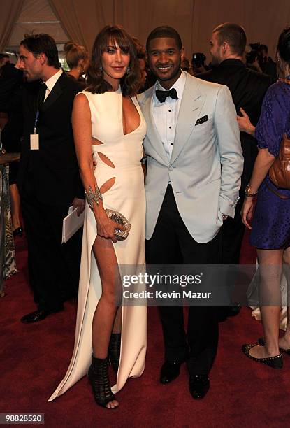 Usher attends the Costume Institute Gala Benefit to celebrate the opening of the "American Woman: Fashioning a National Identity" exhibition at The...