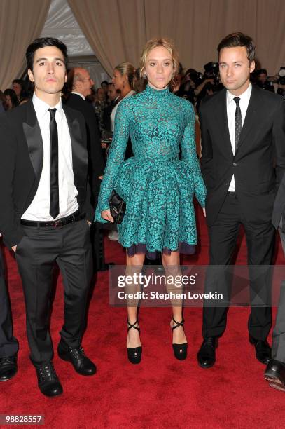 Designer Jack McCollough, actress Chloe Sevigny and Lazaro Hernandez attend the Costume Institute Gala Benefit to celebrate the opening of the...