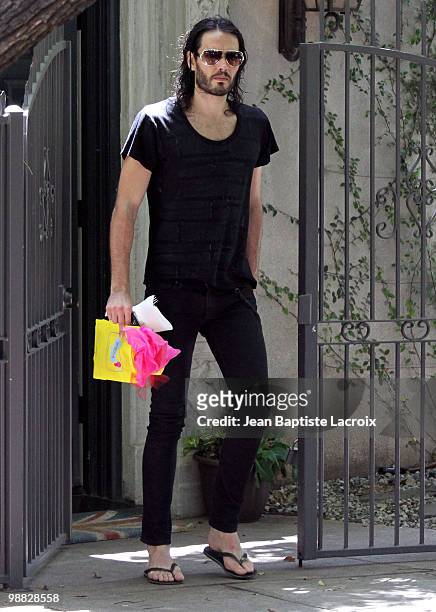 Russell Brand is seen in Los Feliz on May 3, 2010 in Los Angeles, California.