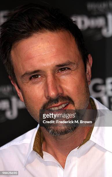 Actor David Arquette attends the "Mercy" film premiere at the Egyptian Theater on May 3, 2010 in Hollywood, California.
