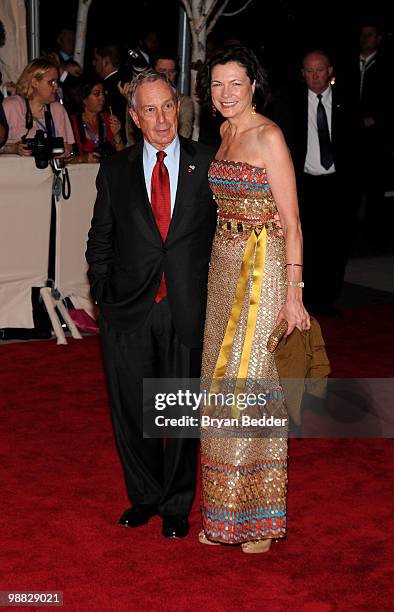 Mayor Michael Bloomberg and Susan Bloomberg attend the Metropolitan Museum of Art's 2010 Costume Institute Ball at The Metropolitan Museum of Art on...