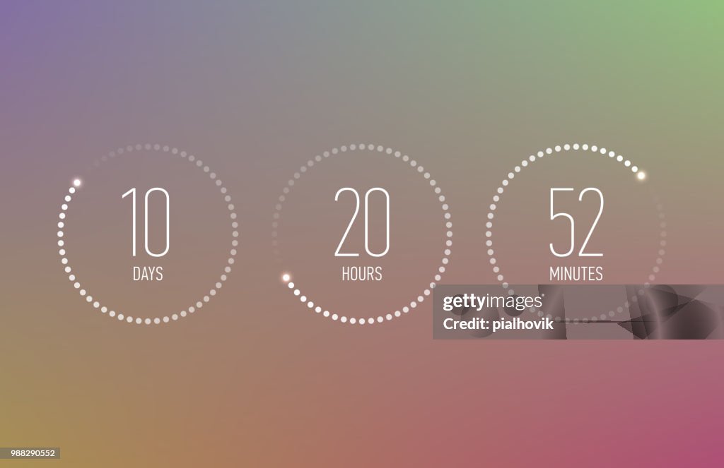 Countdown Clock Counter Timer High-Res Vector Graphic - Getty Images