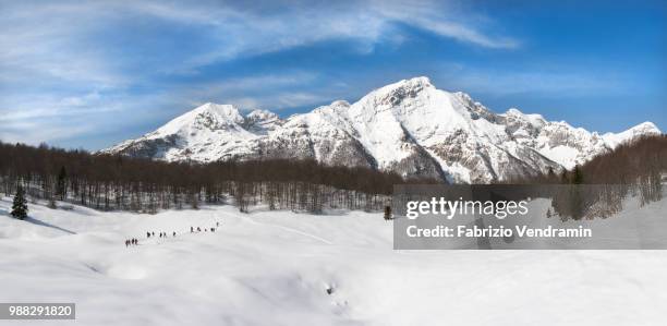 aviano - piancavallo - mountains and snowfield - p - aviano stock pictures, royalty-free photos & images