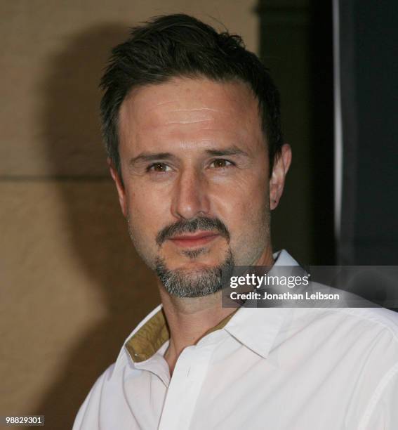 David Arquette arrives at the Los Angeles premiere of "Mercy" held at The Egyptian on May 3, 2010 in Hollywood, California.