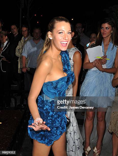 Blake Lively attends the Costume Institute Gala after party at the Mark hotel on May 3, 2010 in New York City.