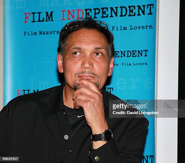 Actor Jimmy Smits attends Film Independent's film series featuring "Mother And Child" at the Landmark Theater on May 3, 2010 in Los Angeles,...