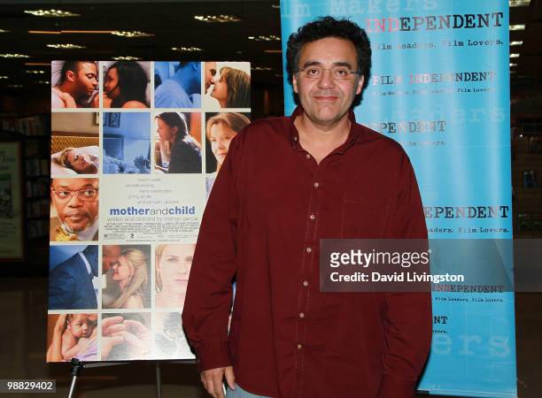 Writer/director Rodrigo Garcia attends Film Independent's film series featuring "Mother And Child" at the Landmark Theater on May 3, 2010 in Los...