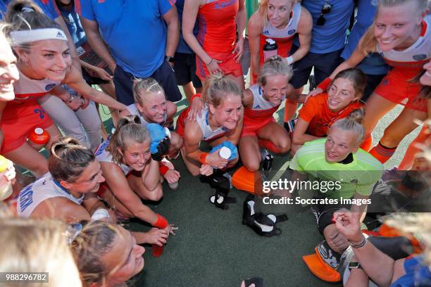 Anne Veenendaal of Holland Women, Kitty van Male of Holland Women, Malou Pheninckx of Holland Women, Laurien Leurink of Holland Women, Xan de Waard...