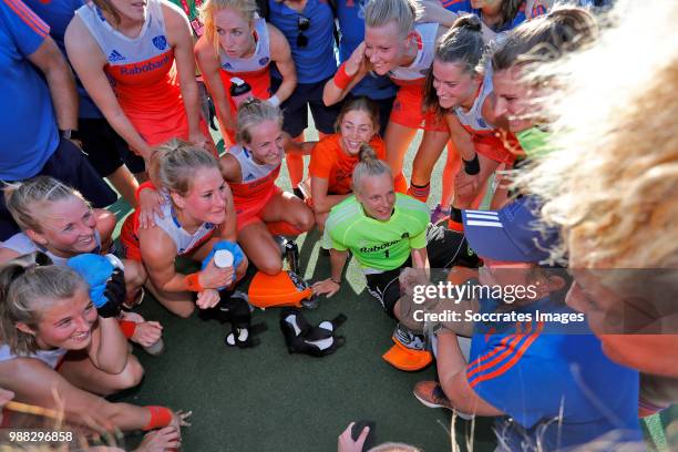 Anne Veenendaal of Holland Women, Kitty van Male of Holland Women, Malou Pheninckx of Holland Women, Laurien Leurink of Holland Women, Xan de Waard...