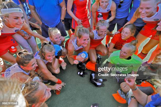 Anne Veenendaal of Holland Women, Kitty van Male of Holland Women, Malou Pheninckx of Holland Women, Laurien Leurink of Holland Women, Xan de Waard...