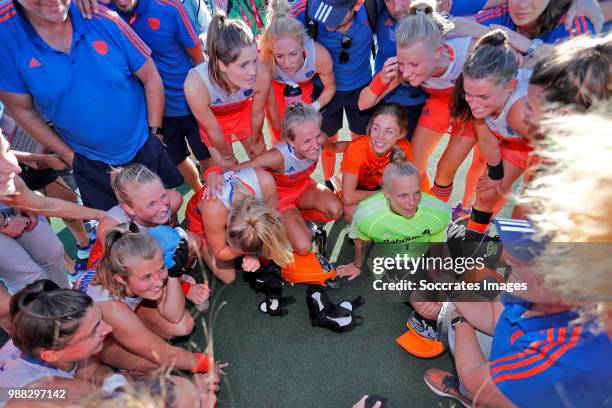 Anne Veenendaal of Holland Women, Kitty van Male of Holland Women, Malou Pheninckx of Holland Women, Laurien Leurink of Holland Women, Xan de Waard...