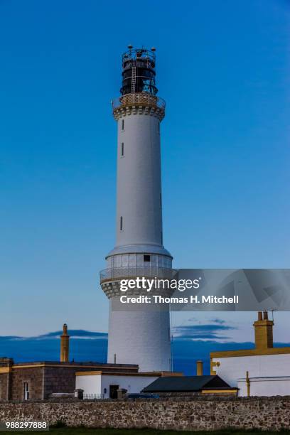 scotland-aberdeen-girdle ness lighthouse - girdle fotografías e imágenes de stock