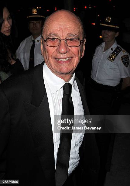 Rupert Murdoch attends the Costume Institute Gala after party at the Mark hotel on May 3, 2010 in New York City.