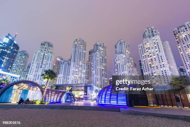 jumeirah beach residence - jumeirah beach stock pictures, royalty-free photos & images