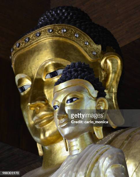 buddha statue near bago, myanmar - bago stock pictures, royalty-free photos & images