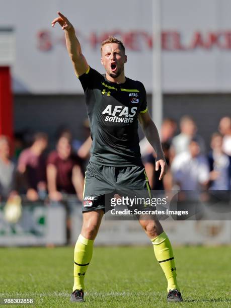 Rens van Eijden of AZ Alkmaar during the match between Regioselectie Amersfoort v AZ Alkmaar at the Sportpark Kleinhoven on June 30, 2018 in...