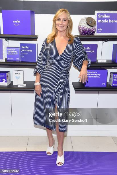 Real Housewives of New York star Sonja Morgan and Macy's celebrate the launch of SmileDirectClub's Smile Kit at Macy's Roosevelt Field Mall on June...
