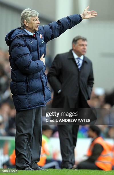 Arsenal's French manager Arsene Wenger reacts during Arsenal's 2-1 defeat to Blackburn Rovers during the English Premier league football match at...