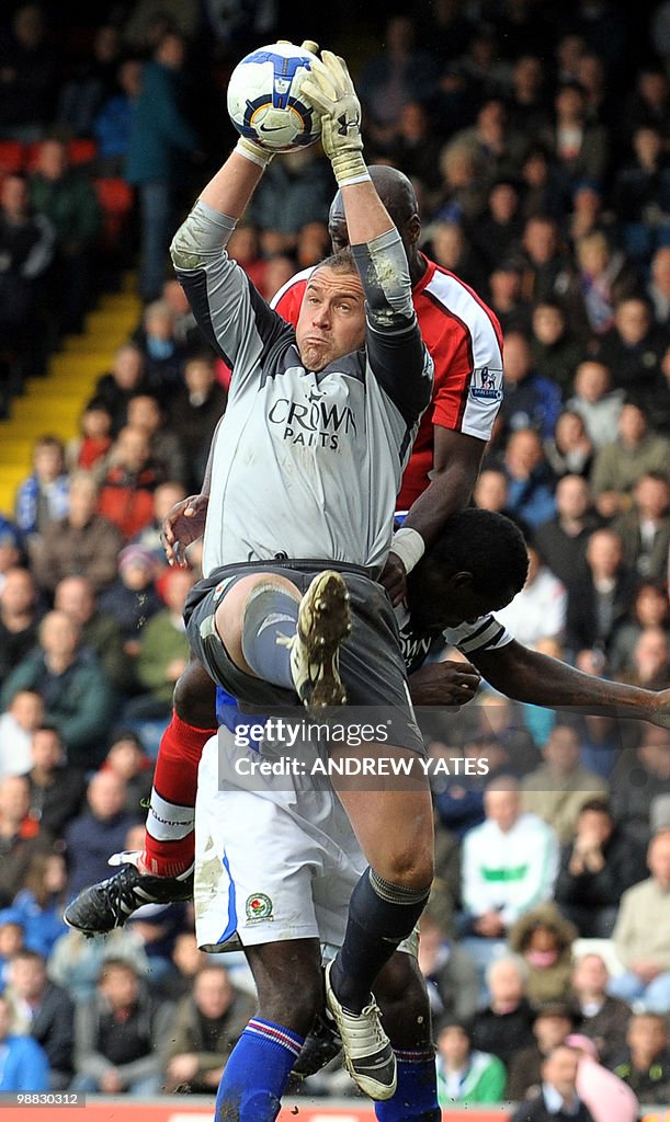 Blackburn Rovers' English goalkeeper Pau