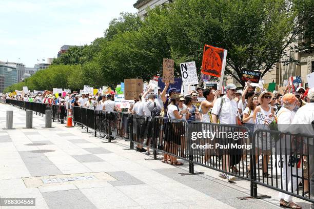 Activists join MoveOn, National Domestic Workers Alliance, and hundreds of allies at a rally at the White House to tell President Donald Trump and...