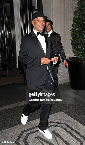 Russell Simmons attends the Costume Institute Gala after party at the Mark hotel on May 3, 2010 in New York City.