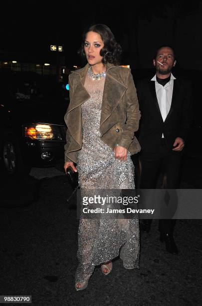 Marion Cotillard attends the Costume Institute Gala after party at the Mark hotel on May 3, 2010 in New York City.