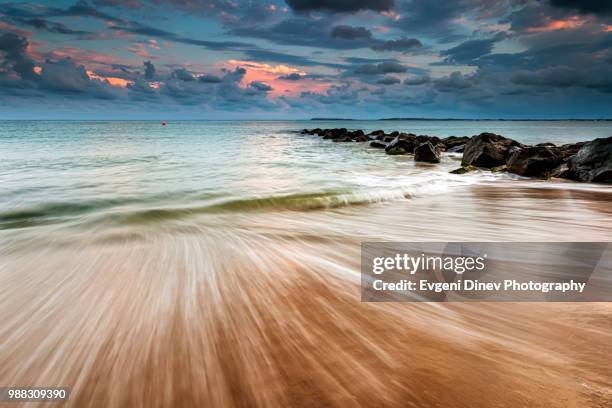 bulgaria, black sea - july 2012: saint vlas beach - evgeni dinev stock pictures, royalty-free photos & images